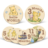 ALodr Winnie monthly markers wooden signs for adorable milestone photoshoots