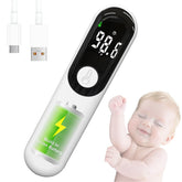 aloway rechargeable forehead thermometer front view for quick touchless readings