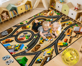 AlphabetAcre construction-site rug 5x7ft pattern offers vibrant, kid-friendly play area