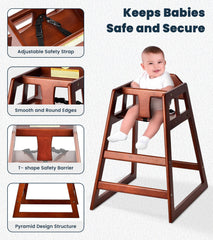 Alpine stackable high chair design saves space in busy dining areas