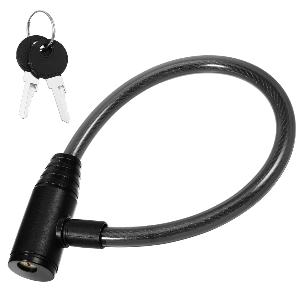 Alrhso 16-inch fridge lock closeup in black protects appliances and children.