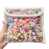 ALTALIVA baby hair ties set featuring multicolor designs for easy gentle toddler styling