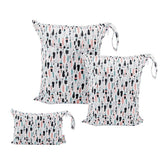 ALVABABY large wet-dry bag keeps diapers and soiled items organized for travel.