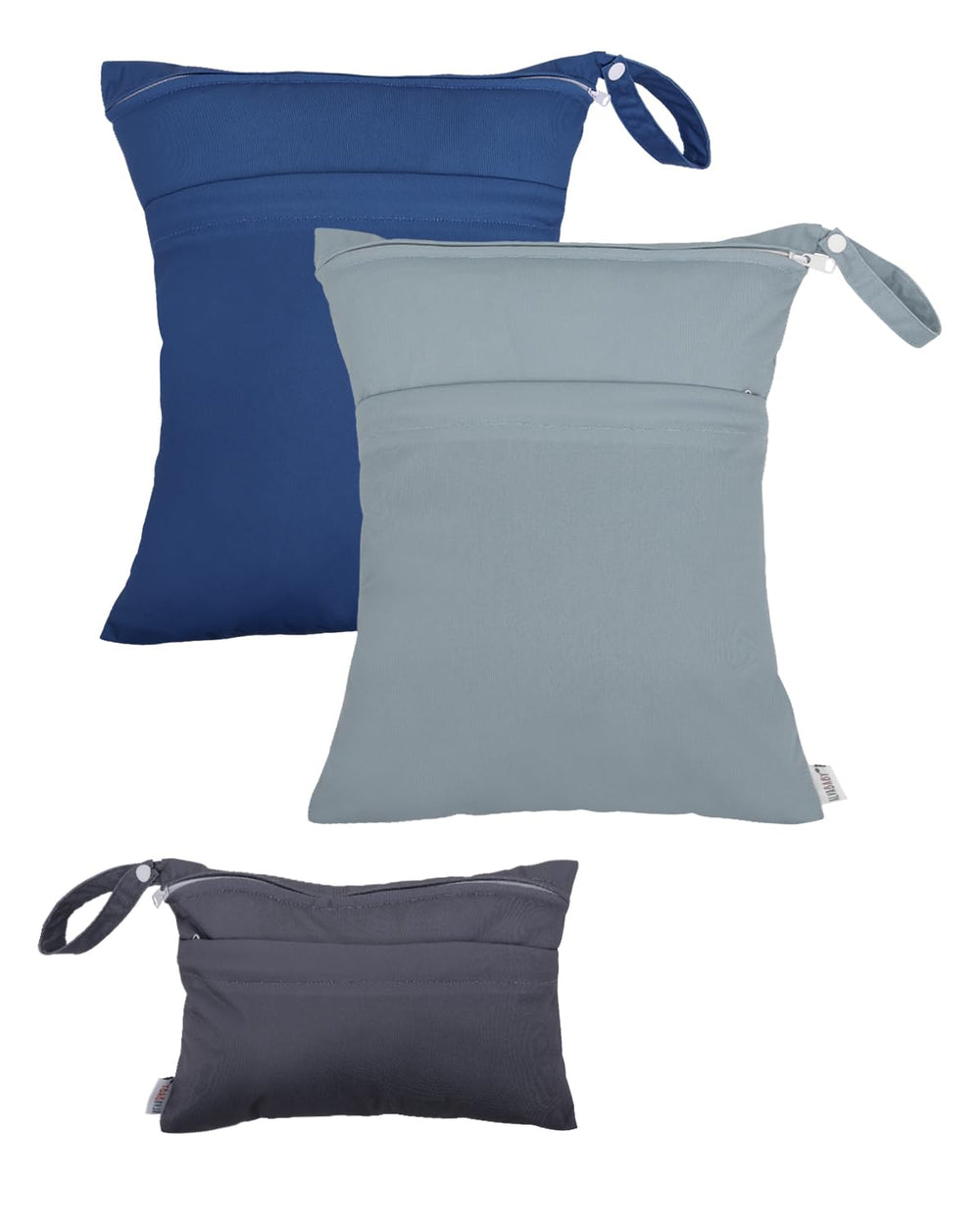 ALVABABY 3-cloth-diaper-wet-dry-bag-waterproof-open keeps wet and dry items organized.