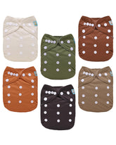 ALVABABY six-pack cloth diapers show a reusable, cost-saving baby care solution.