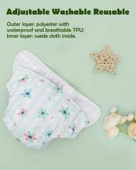 ALVABABY newborn insert demonstrates absorbent core for staying dry.