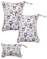 ALVABABY wet-dry bag front view highlights waterproof cargo for travel and daycare.