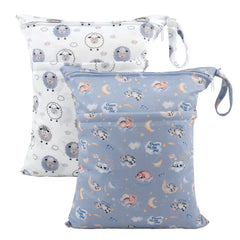 ALVABABY wet dry bag front view keeps wet and dry items organized on the go