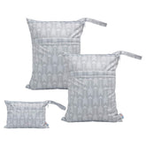 ALVABABY wet/dry bag large capacity for diapers keeps wet and dry items separated.