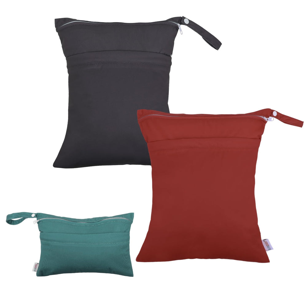 ALVABABY wet-dry bag with large handle for easy carry and attachment