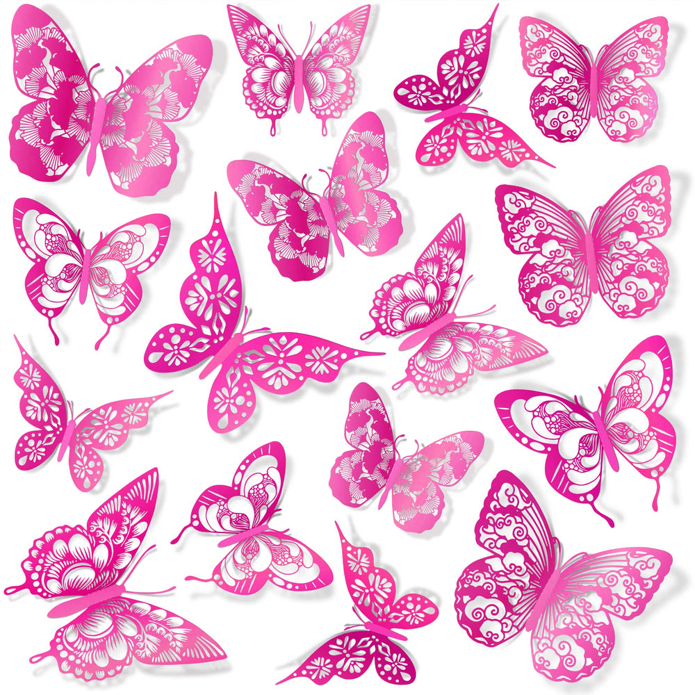 AM AMAONM 3D butterfly wall decor 60-pcs pack adds vibrant room accents.