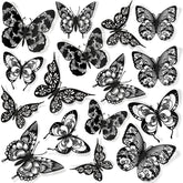 AM AMAONM 3D butterfly wall decor style 1 adds metallic dimensional flair to walls