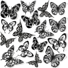 AM AMAONM 3D butterfly wall decor style 1 adds metallic dimensional flair to walls