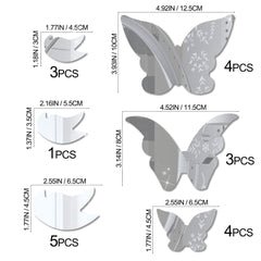 AM AMAONM crystal acrylic butterfly accents reflect light in living room
