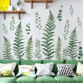 AM AMAONM vine leaf wall sticker close up for a fresh living room backdrop