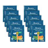 Amara Stage 2 peas-corn-carrots pouch for convenient on-the-go feeding.