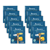 Amara Stage 3 black bean and sweet corn pouch front for on-the-go feeding