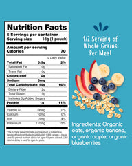 Amara Stage 2 label highlights organic ingredients and baby-ready texture.