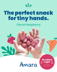 Amara Smoothie Melts; tiny hands can practice pincer grip during snack time.