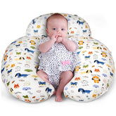 AMASKY nursing pillow offers ergonomic support for mom and baby during feeding.