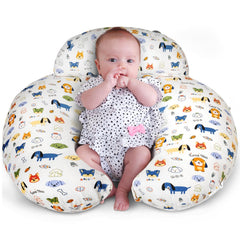 AMASKY nursing pillow offers ergonomic support for mom and baby during feeding.