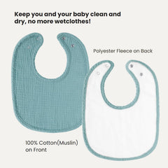 AMAWMW 6-pack unisex bibs mix neutral colors for easy outfit pairing.