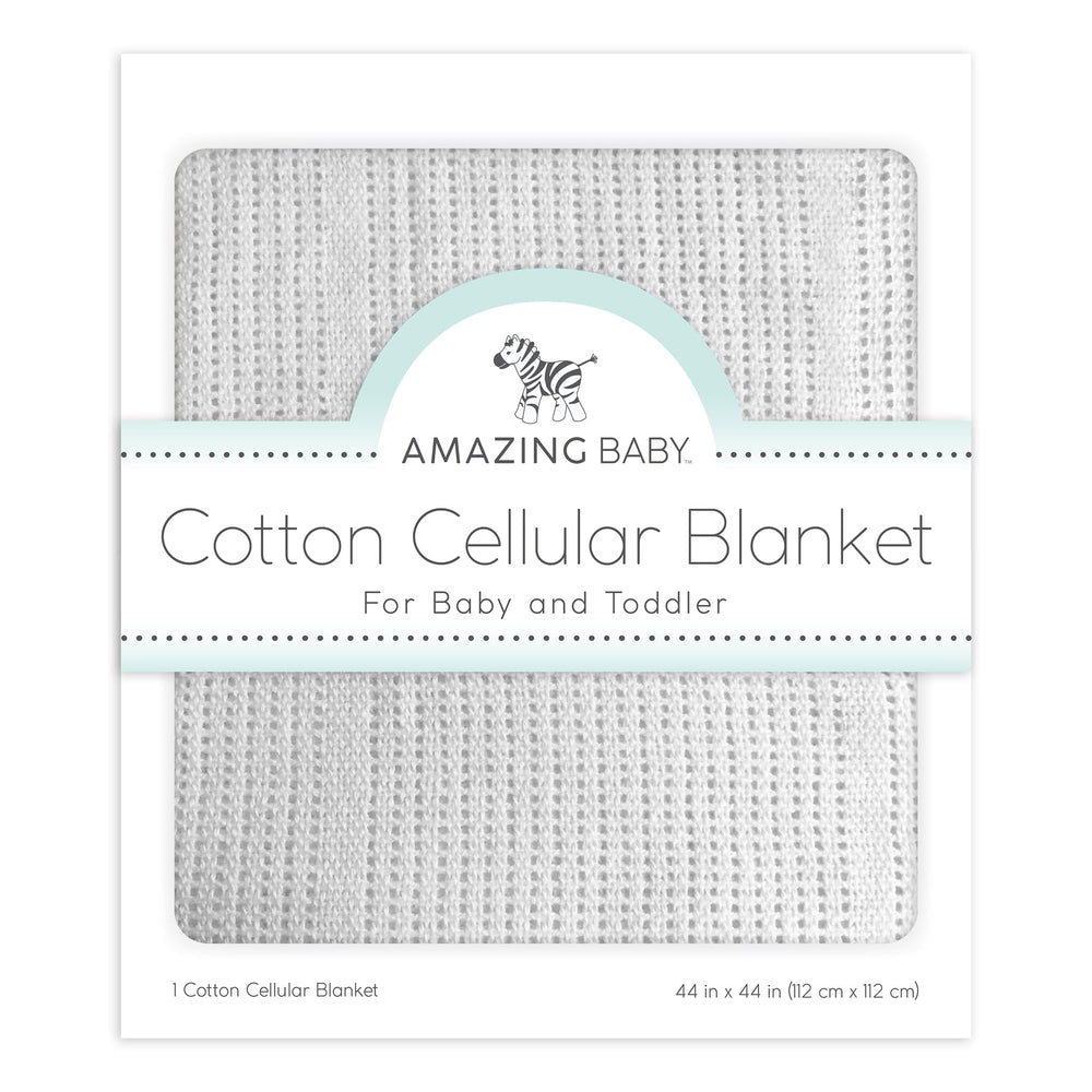 Amazing Baby cellular blanket close-up knit texture for breathable warmth
