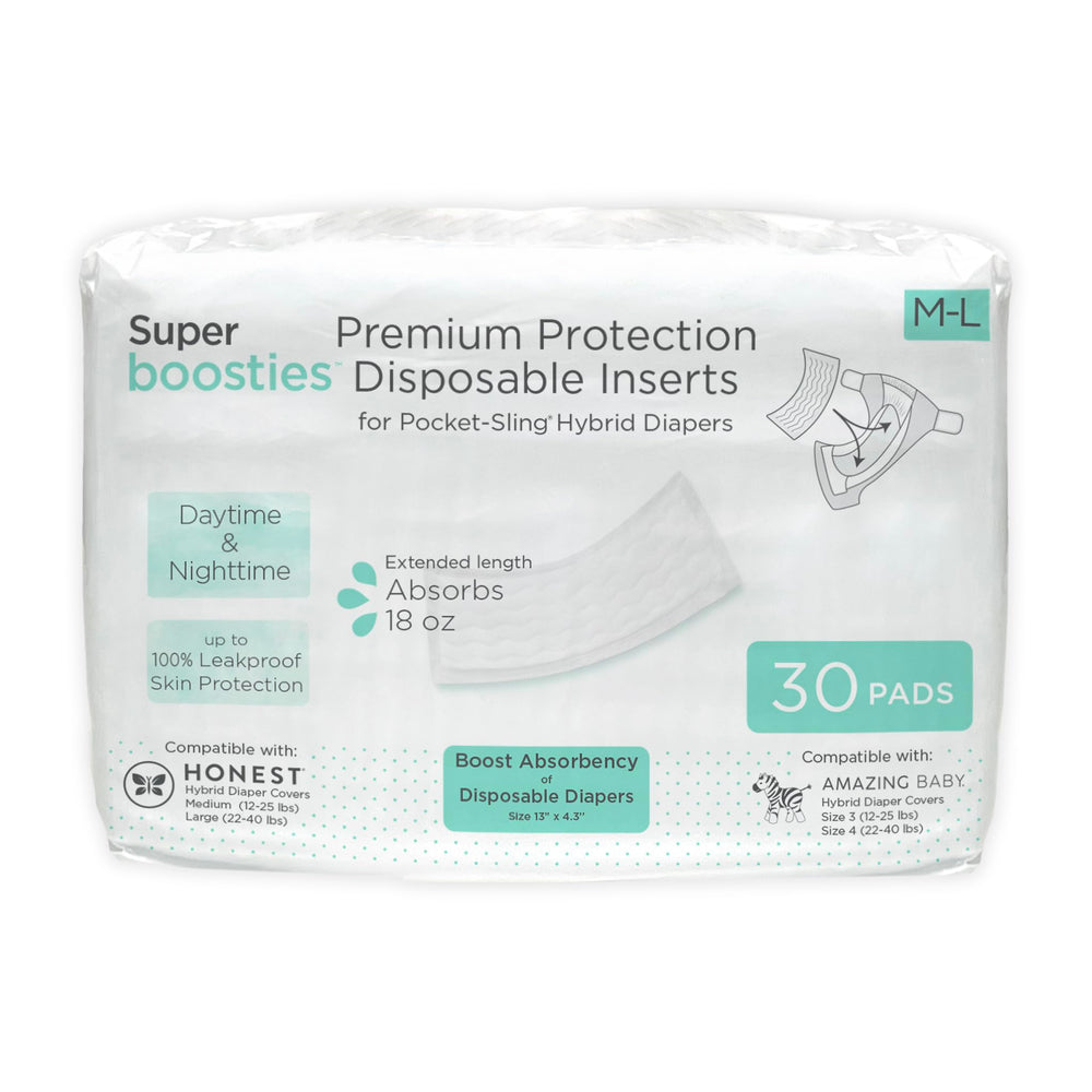 Amazing Baby Super Boosties insert overnight leakproof for restful nights.