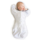Amazing Baby arms-up half-sleeves swaddle sack aids self-soothing at night