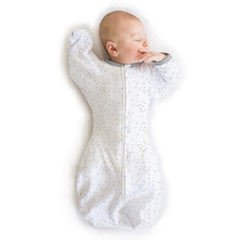 Amazing Baby arms-up half-sleeves swaddle sack aids self-soothing at night