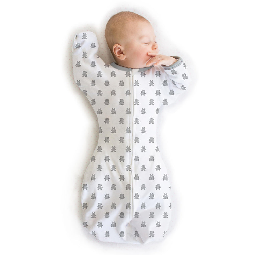 Amazing Baby Transitional Swaddle Sack arms-up sleeves close-up for self-soothing support