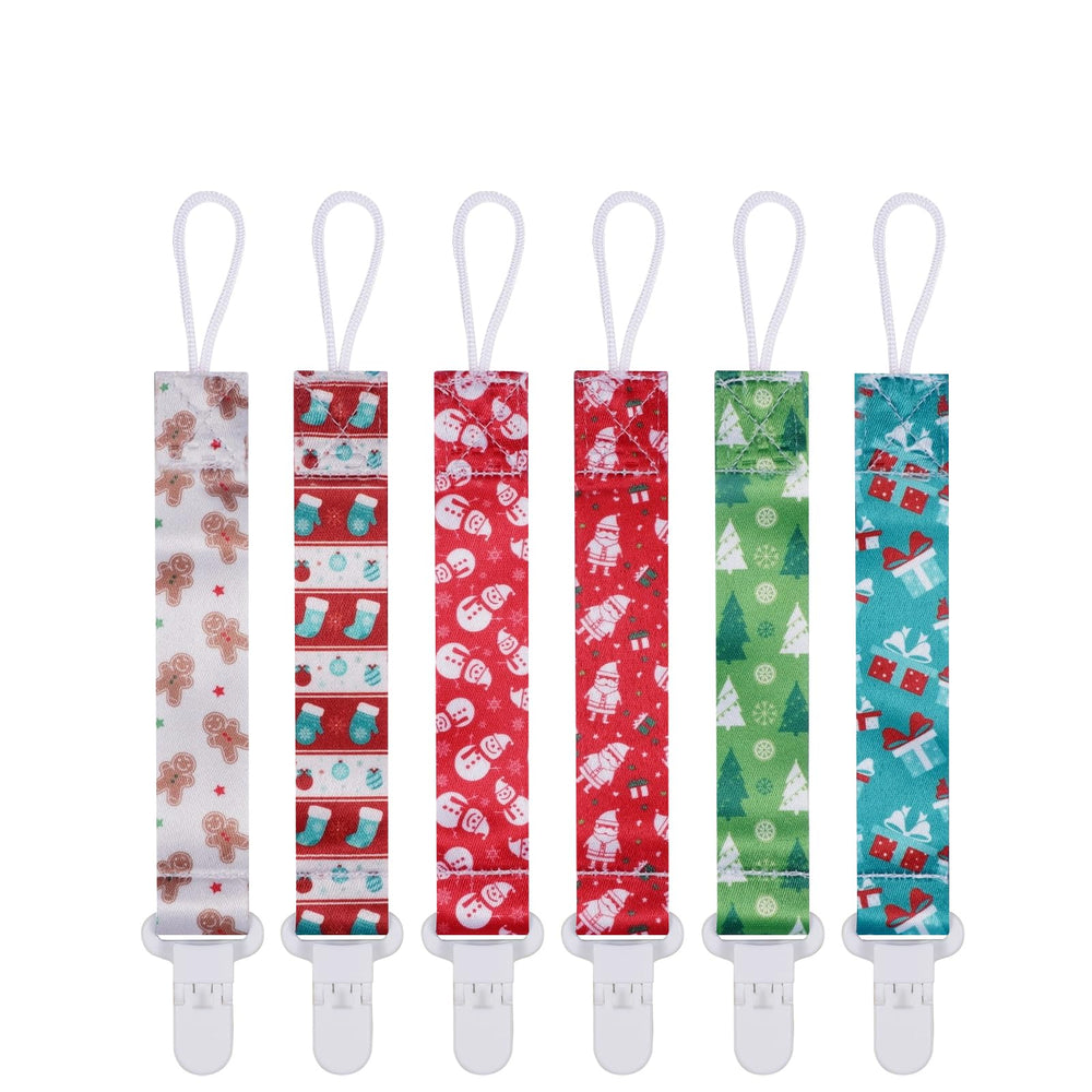 AmazingM baby pacifier clip pack6 set keeps pacifiers off the floor
