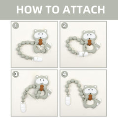 AmazingM freezer-safe silicone teether offers cooling comfort for teething