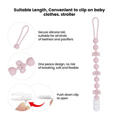 AmazingM teether textured gum surface promotes tactile exploration during teething.
