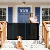AMAZKRUS 71in retractable gate stairs setup supports child safety