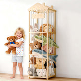 AMBIRD stuffed animal storage house design keeps plush toys neatly accessible