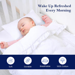 Ambition Home Egyptian cotton 500TC pillowcase with soft finish for comfort.