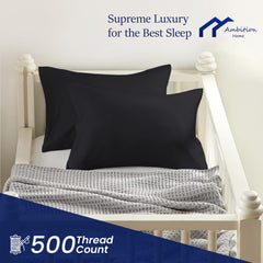 Ambition Home Egyptian cotton fabric closeup—500 thread count softness and durability.