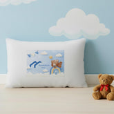 Ambition Home toddler pillowcase 13x18 with zip closure for secure pillow fit.