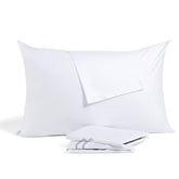 Ambition Home toddler pillowcase 14x20 white shows soft Egyptian cotton for gentle skin.