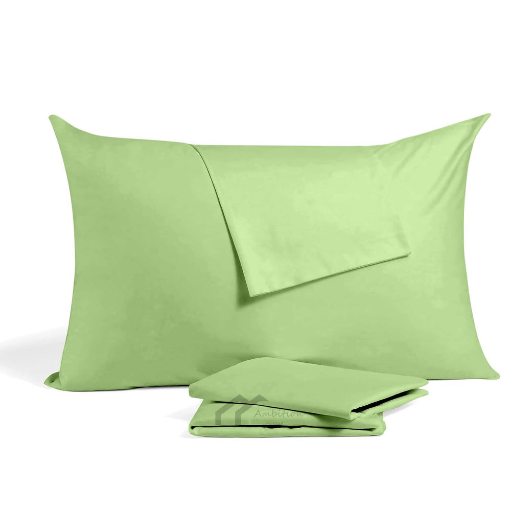 Ambition Home youth pillow case 16x22 sage with zipper for travel storage.