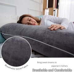 AMCATON velvet cover in dark grey delivers soft, skin-friendly comfort.