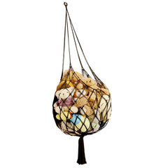 Amdermi stuffed animal storage hammock corner setup for space-saving toy organization.