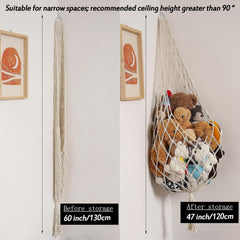 Amdermi water drop macrame design adds elegant texture to room