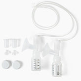 Ameda HygieniKit front view for hands-free pumping setup.