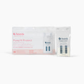 Ameda Pump'N Protect 6oz bag laid flat for space-saving freezer storage.