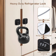 AMEITECH fridge locks adhesive stickers for quick installation