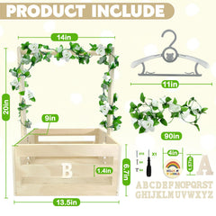 Amgkonp baby hanger rack detail emphasizes easy nursery organization and storage