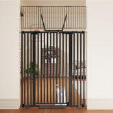 Amibud 67-inch cat gate height closeup shows extra-tall barrier for pet control.