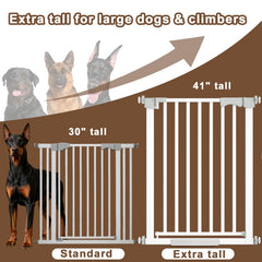 Amibud auto-close stay-open gate in use for hands-free doorway access